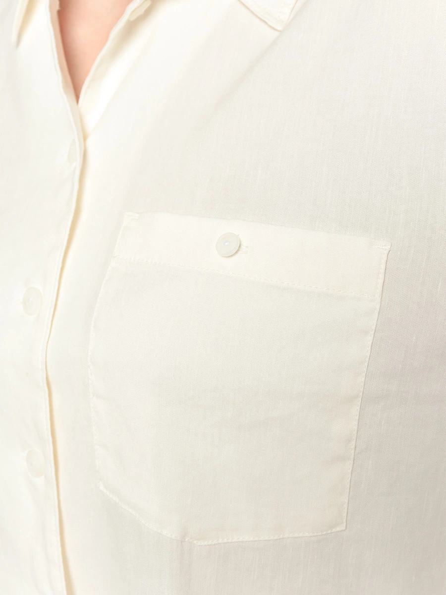 Укороченная рубашка прямого силуэта